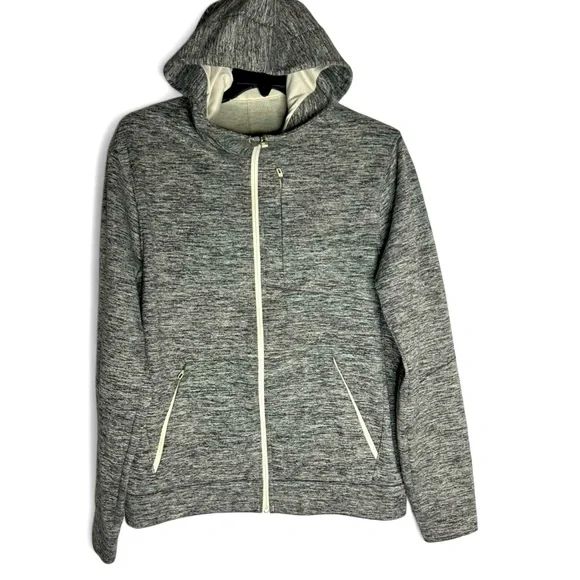 Lululemon Men’s City Sweat Zip Hoodie Fleece Size L Heathered Muslin - Picture 1 of 7